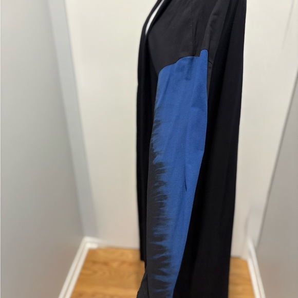 Moyuru Black and Blue Duster Jacket Size Medium - Picture 6 of 12